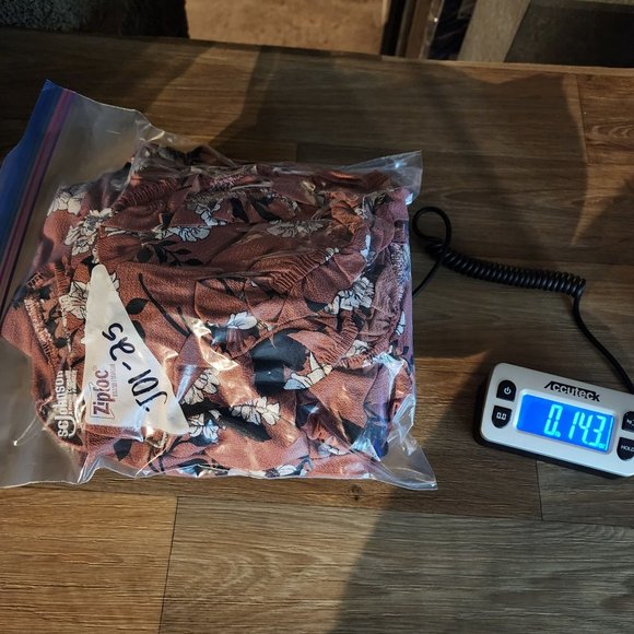 Lapis & Lillies Womens Size Large Off the Shoulder Pink Floral Tiered Midi Dress - Picture 13 of 13